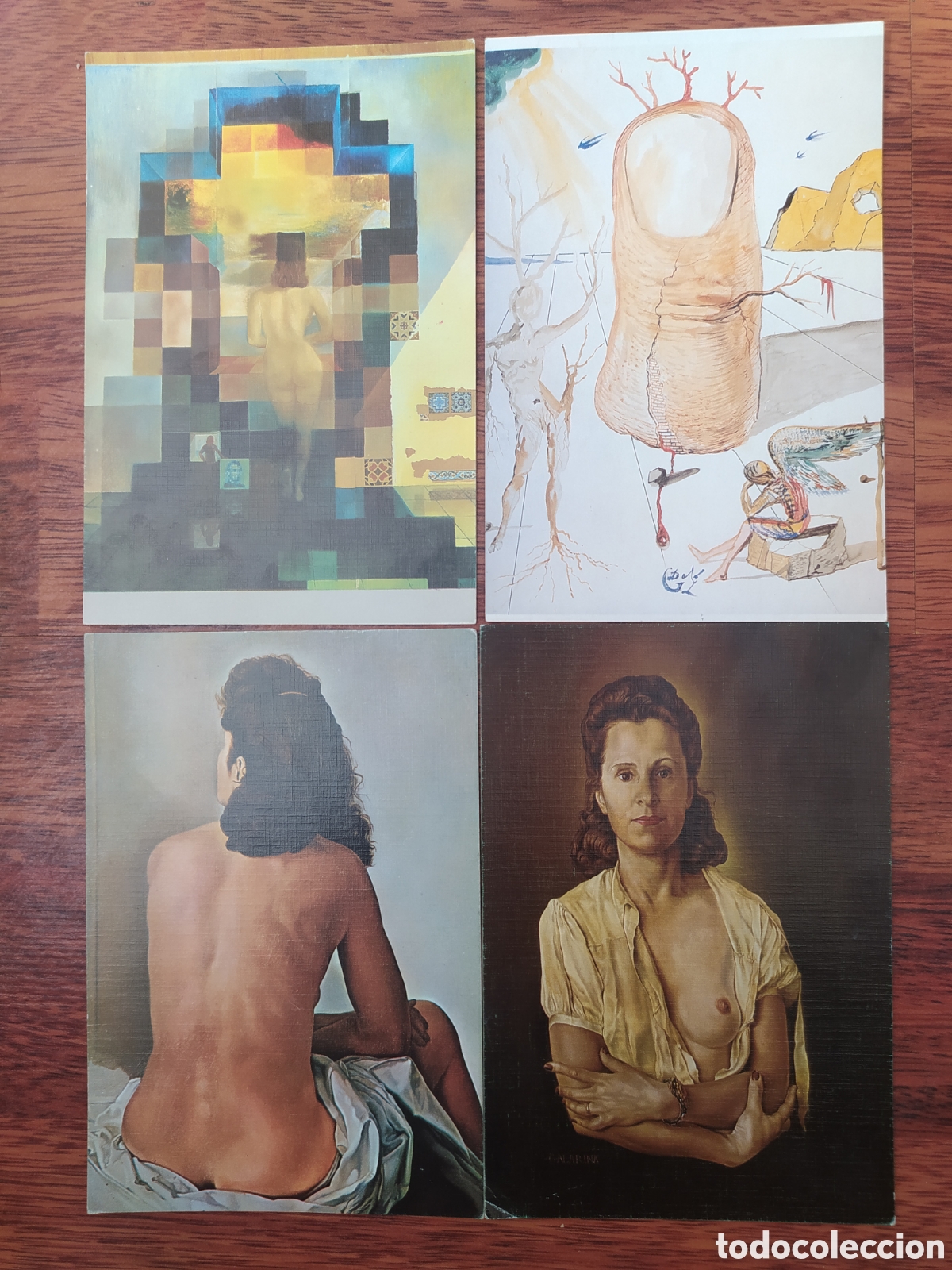 Lote postales Museo Dal&iacute;