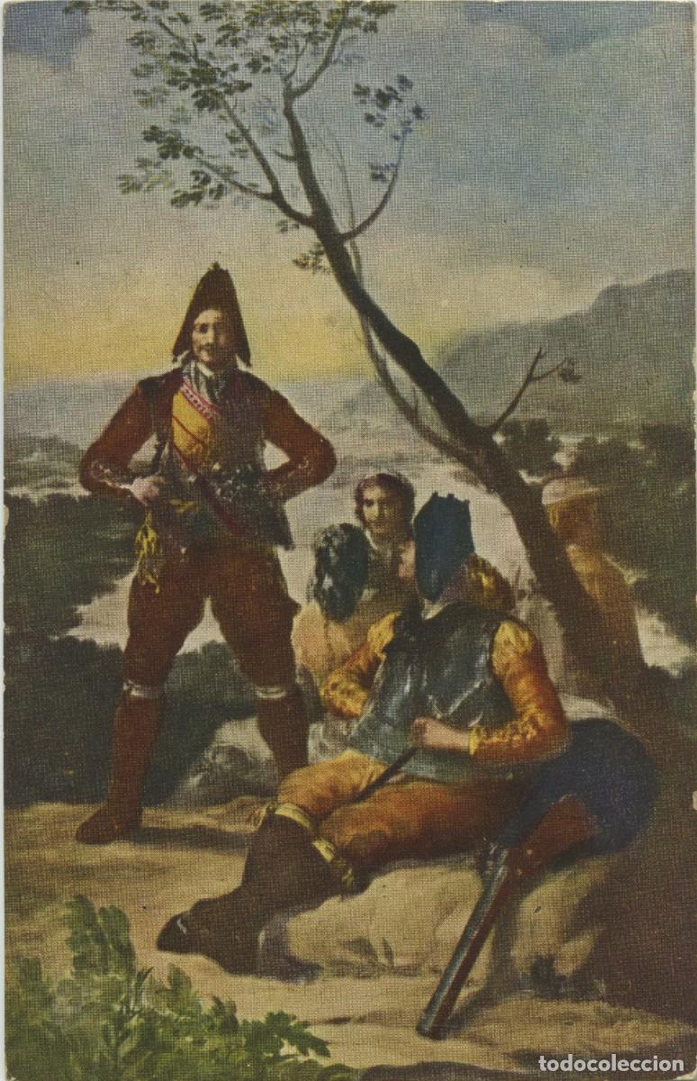 Postales: MUSEO DEL PRADO. N&ordm; 788-GOYA. El resguardo de Tabacos. Sin circular. ED. PALOMEQUE