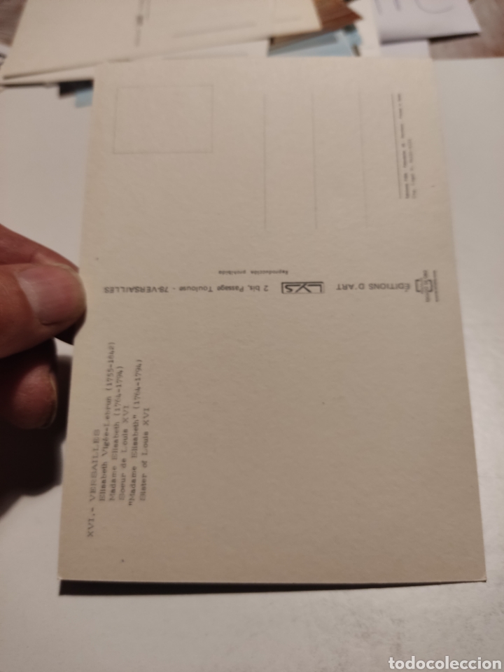 Postales: Postal Versalles Elizabeth arte - Foto 2
