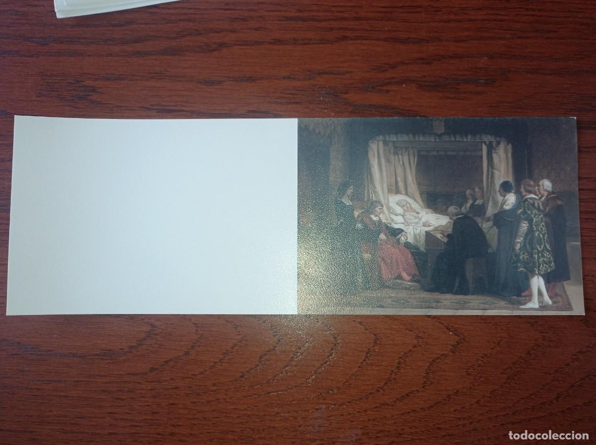 Postales: POSTAL MUSEO DEL PRADO DO&Ntilde;A ISABEL LA CAT&Oacute;LICA DICTANDO SU TESTAMENTO REF. UR MES 3 G