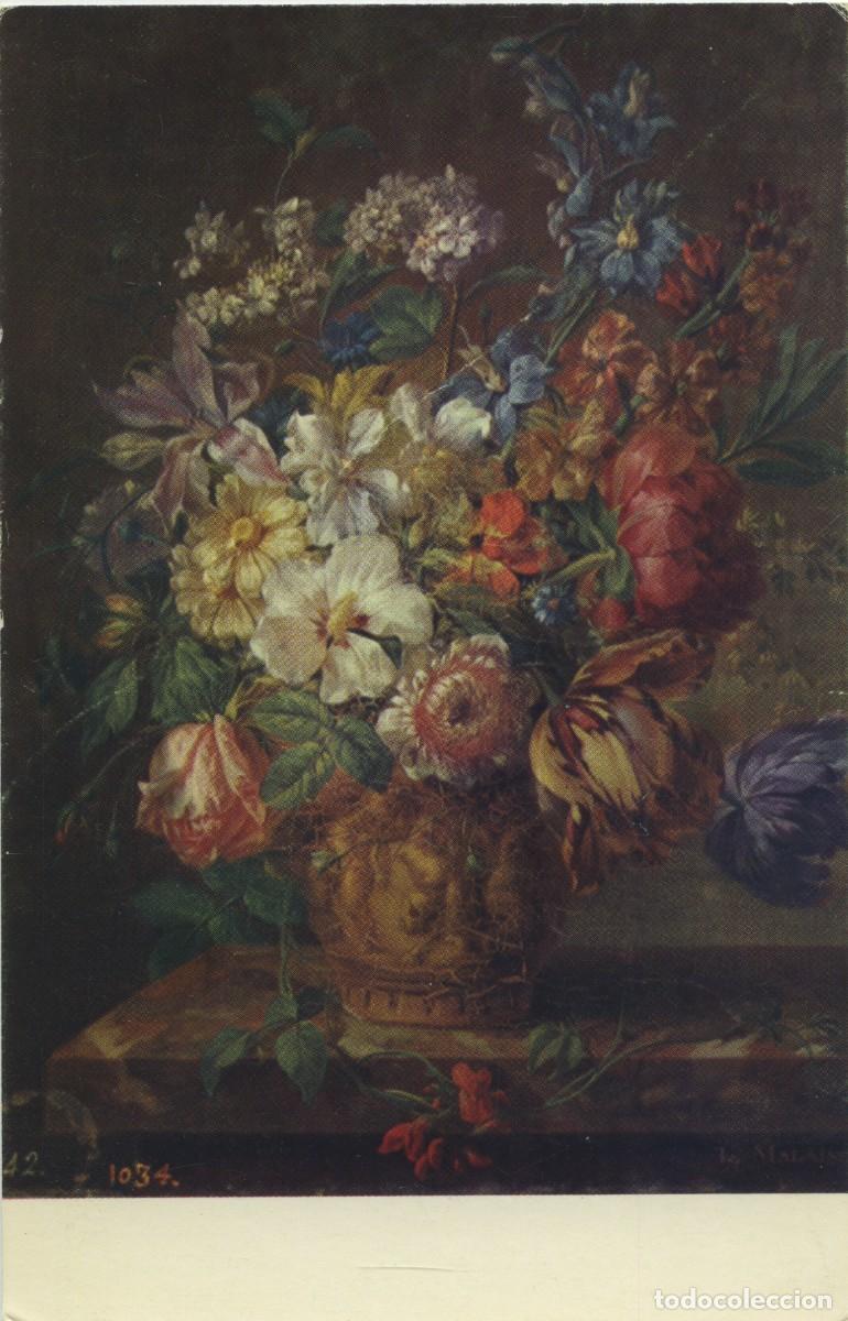 Postales: N&ordm; 2286-MUSEO DEL PRADO. J.L. MALAINE. Florero. Sin circular. EDICIONES ART&Iacute;STICAS OFFO