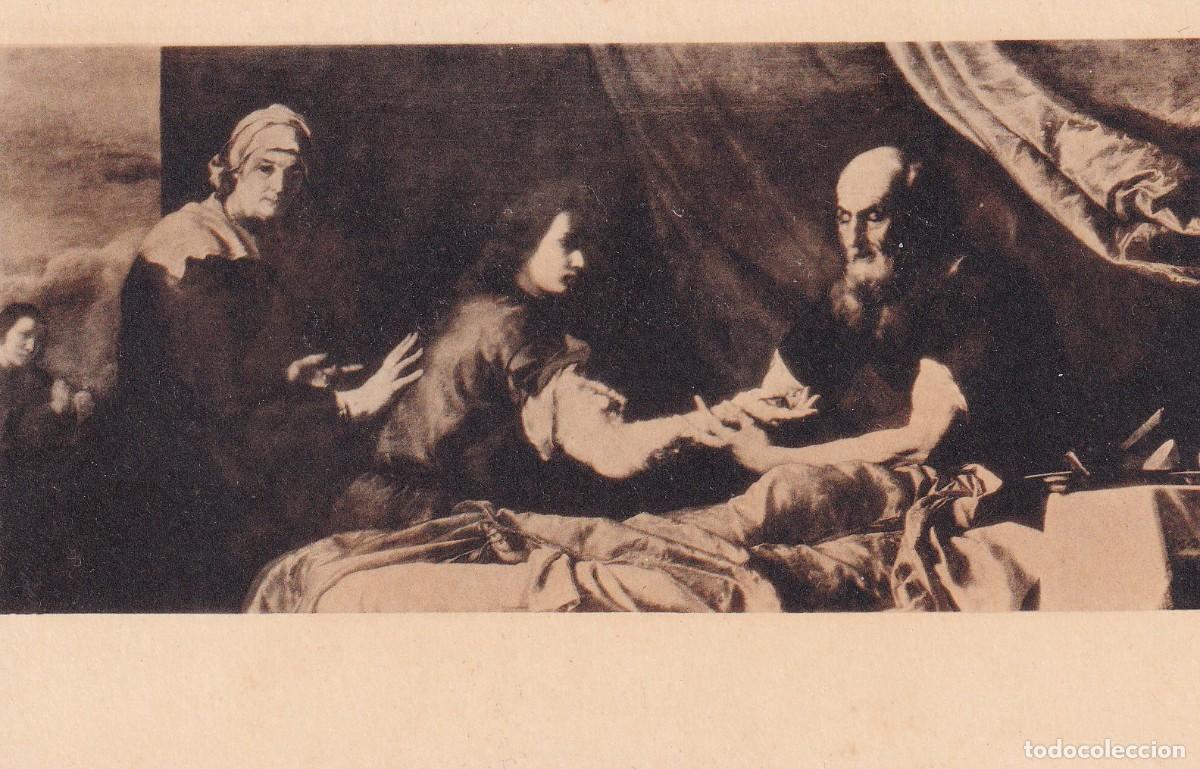 Postales: MUSEO DEL PRADO - RIBERA - JOB RECIBIENDO LA BENDICI&Oacute;N DE ISAAC