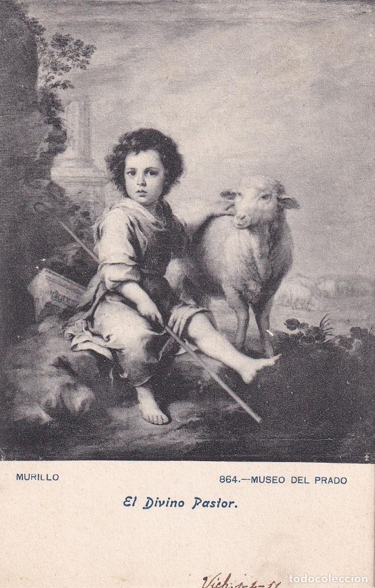Postales: MUSEO DEL PRADO - MURILLO. EL DIVINO PASTOR - Foto 1