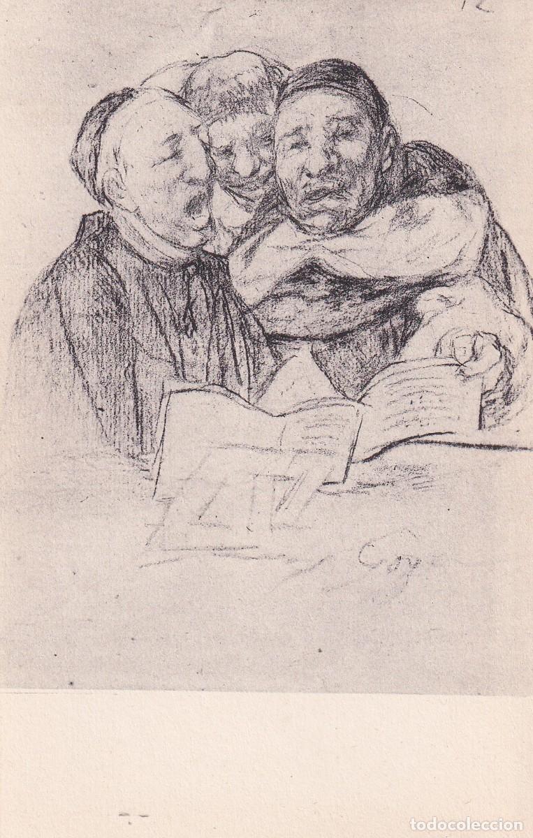 Postales: MUSEO DEL PRADO - GOYA. RELIGIOSOS CANTANDO - Foto 1