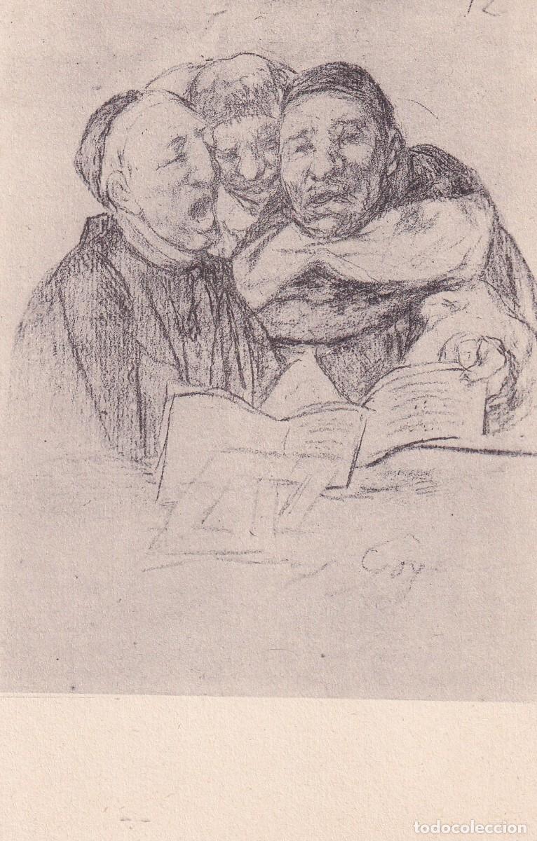 Postales: MUSEO DEL PRADO - GOYA. RELIGIOSO CANTANDO - Foto 1