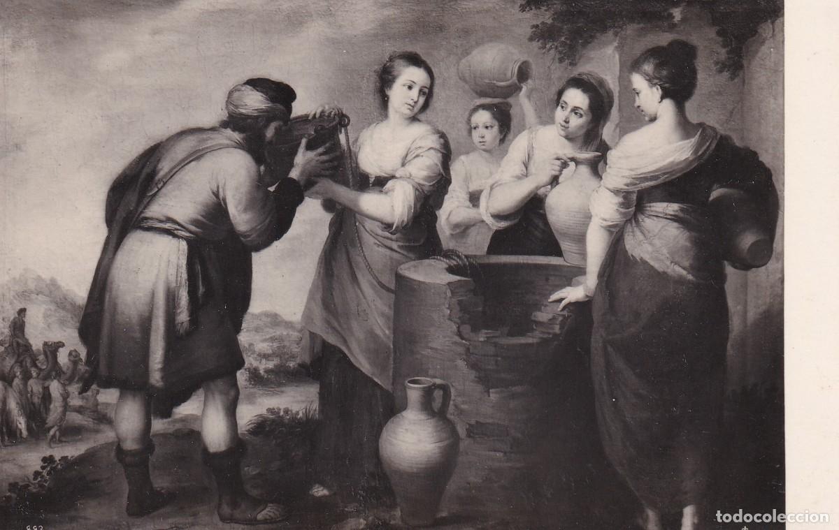 Postales: MUSEO DEL PRADO - MURILLO. REBECA Y ELIEZER - Foto 1