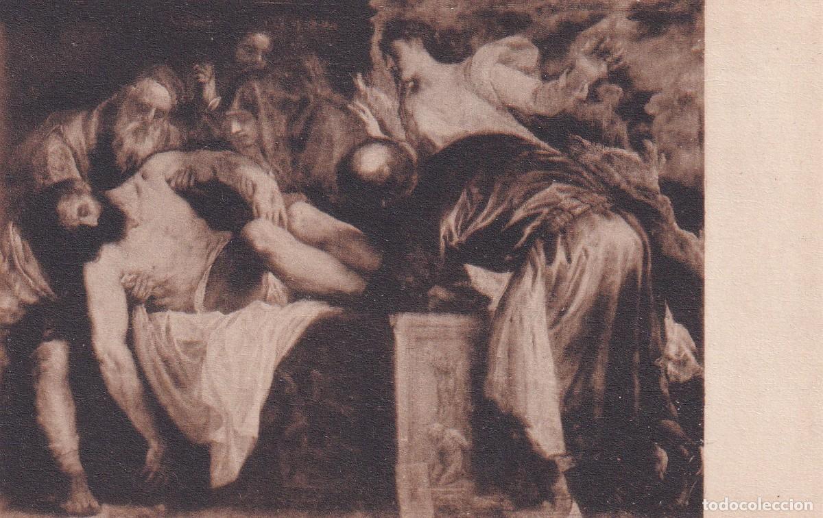 Postales: MUSEO DEL PRADO - TIZIANO. EL ENTIERRO DEL SE&Ntilde;OR