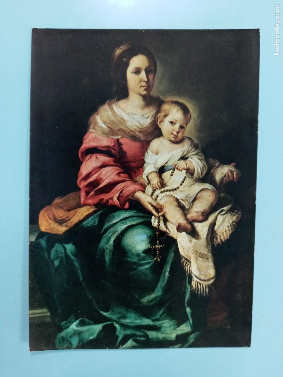Postkarten: POSTAL DE LA SE&Ntilde;ORA DEL ROSARIO DE MURILLO. GALERIA PITTI, FLORENCIA. A&Ntilde;OS 60