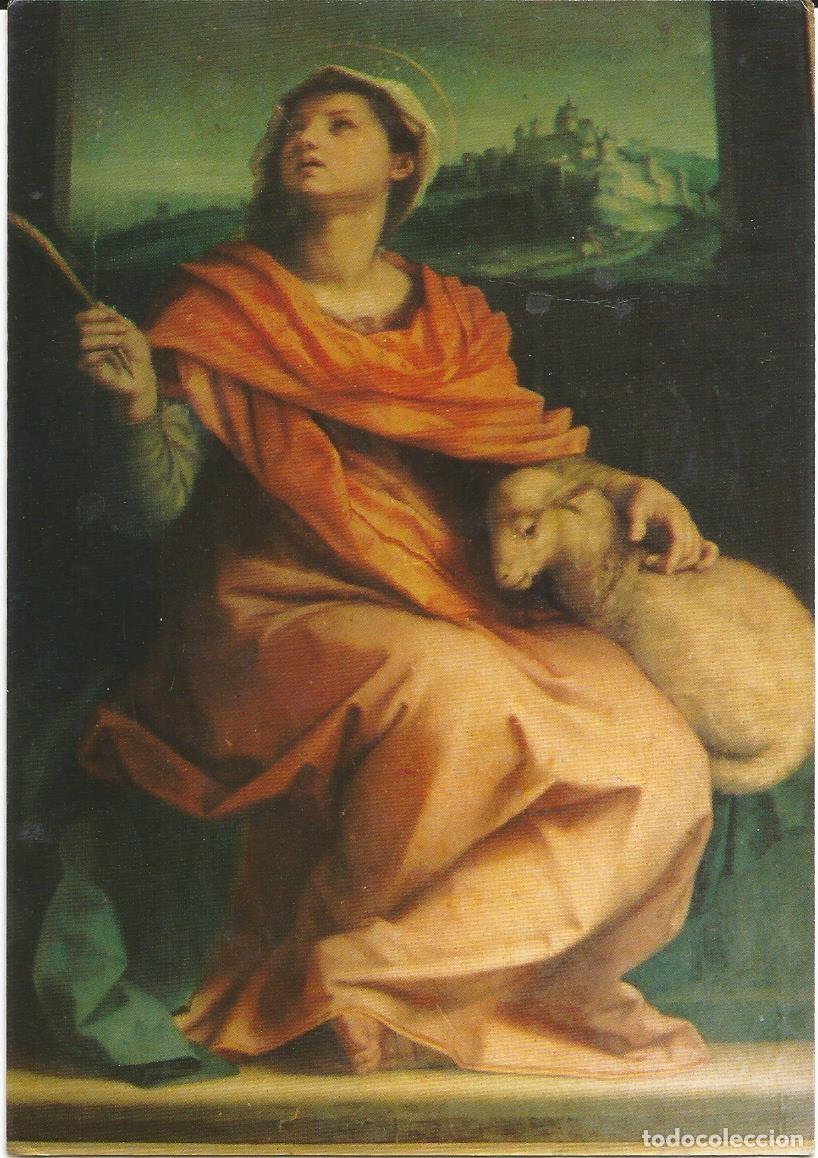 Cartoline: [POSTAL] Andrea del Sarto - Santa Agnese. Catedral. Pisa (circulada)