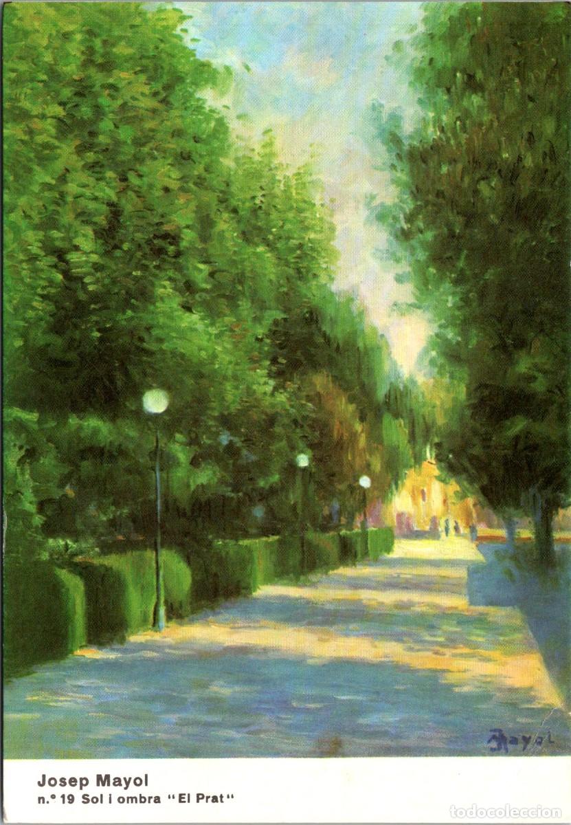 Postales: Josep Mayol - Sol i ombra - El Prat - n&ordm; 19 - Sin datos - Dorso en blanco - Postal- 151x105mm