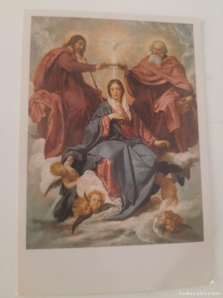 Postales: POSTAL CUADRO CORONACION DE LA VIRGEN MUSEO DEL PRADO VELAZQUEZ