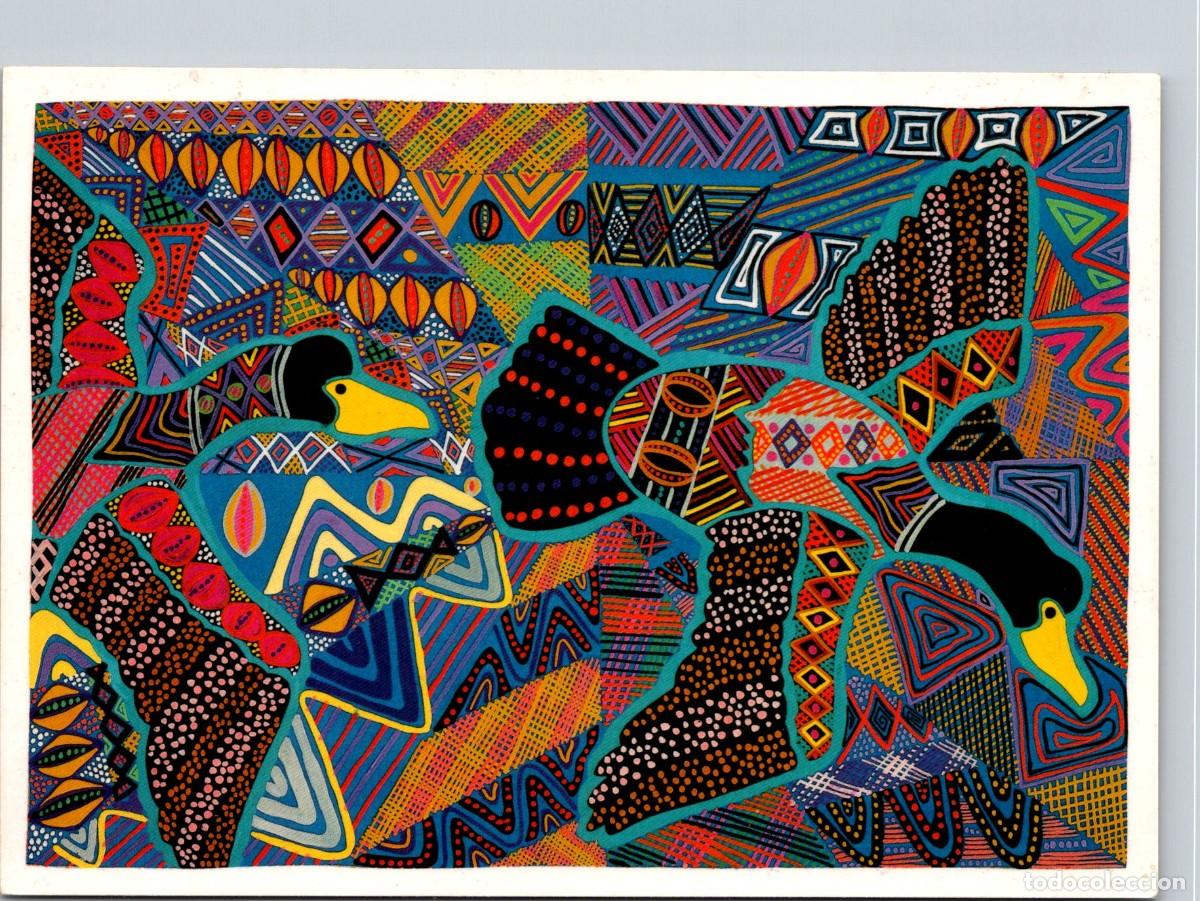 Postales: Donna Burak - Two Geese Flying - Ed. Blue Moon (Australia) n&ordm; P166 - 150x106mm