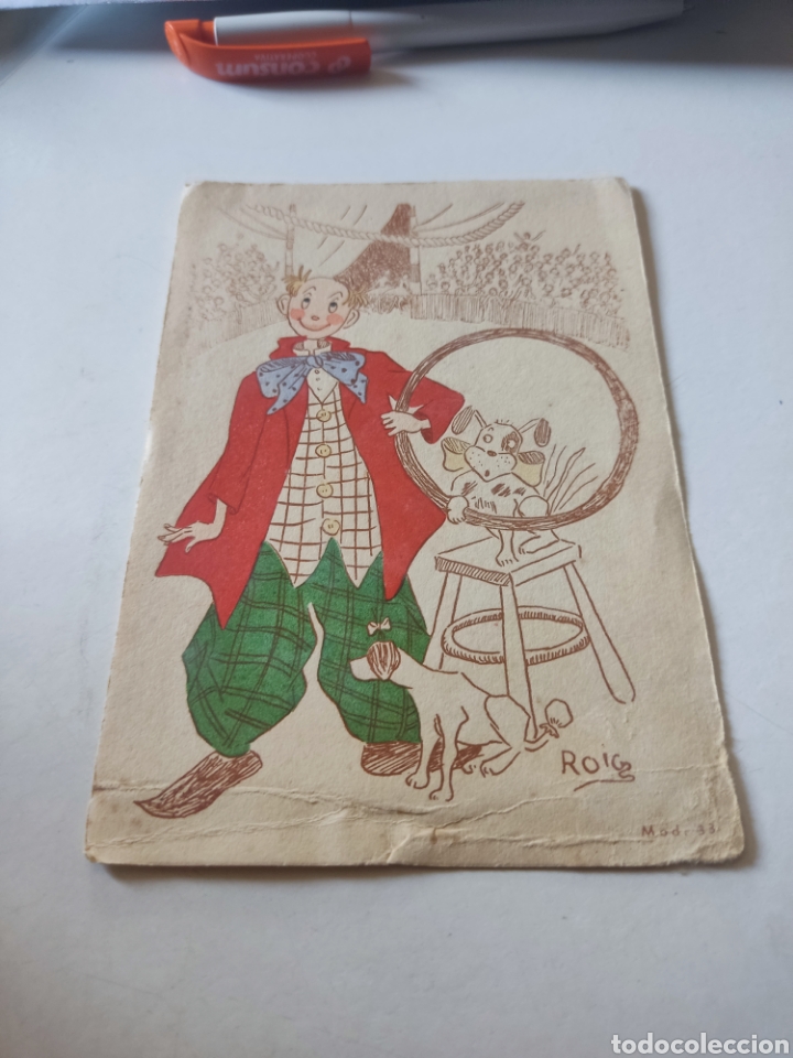 Postales: Papel dibujo Roig, circo - Foto 1