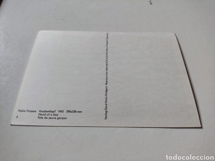 Postales: Postal Pablo Picasso,knabenkopf - Foto 2