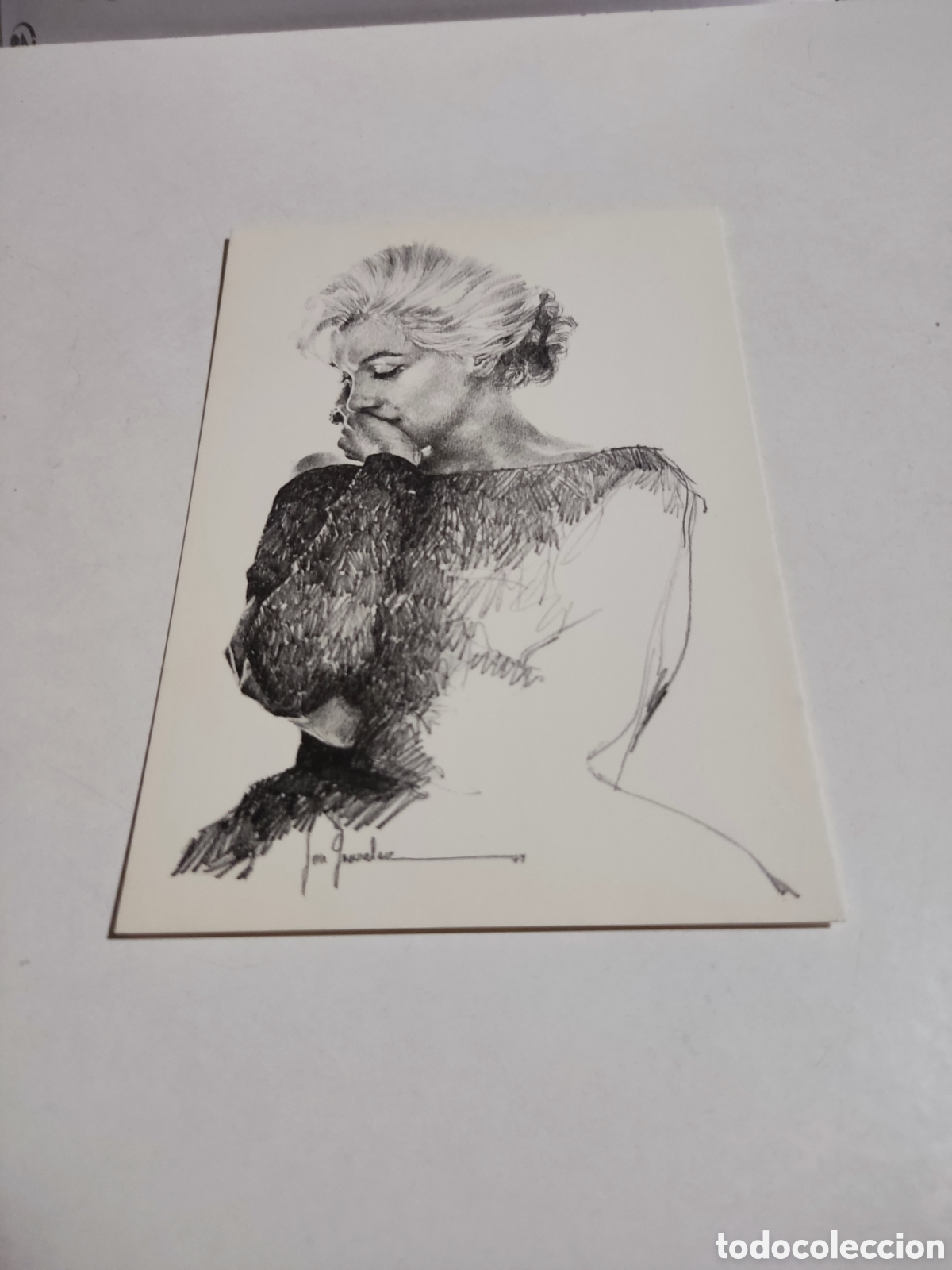 Postales: Postal dibujo Marilyn Monroe - Foto 3