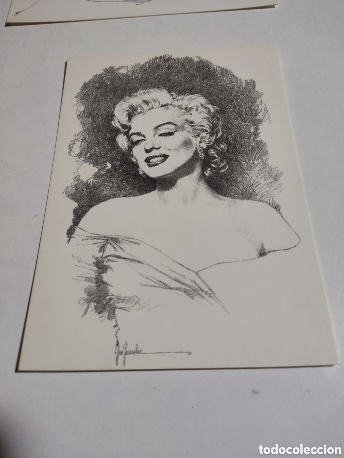Postales: Postal dibujo Marilyn Monroe - Foto 1