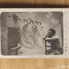 Postales: FIRMA ORIGINAL DE ANTONI ROS I GÜELL-FOTOGRAFICA SELLO EN SECO SERRA-POSTAL ANTIGUA-(105.871)