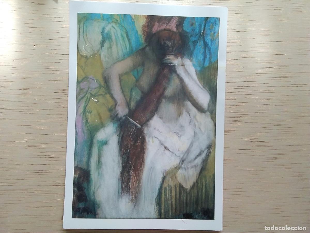 Postales: POSTAL DEGAS EDGAR MUJER PEINANDOSE - Foto 1
