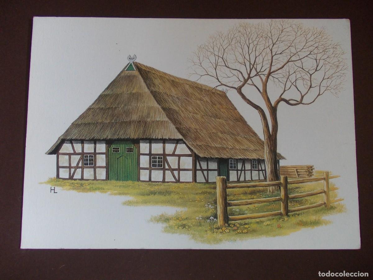 Postkarten: Postal Grusskarten Verlang Deutsch ALLG-N- 8 Serie: Casa, Graneros Lise Hoff - Granja de Lauenburgo