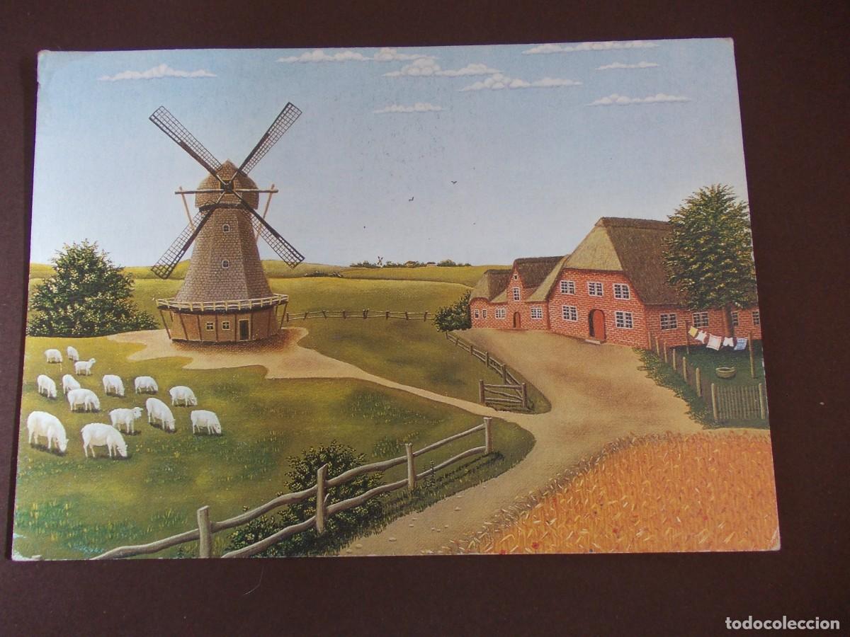 Postkarten: Postal Kunstverlag Deutsch ALLG - 197 Hanna M&uuml;ller - Molino en la granja