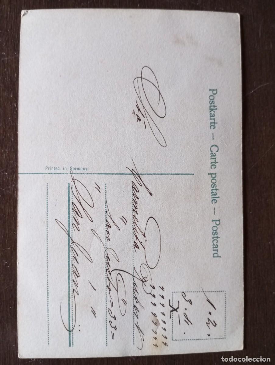 Postales: ANTIGUA POSTAL ROM&Aacute;NTICA CIRCULADA EN 1934 - Foto 2