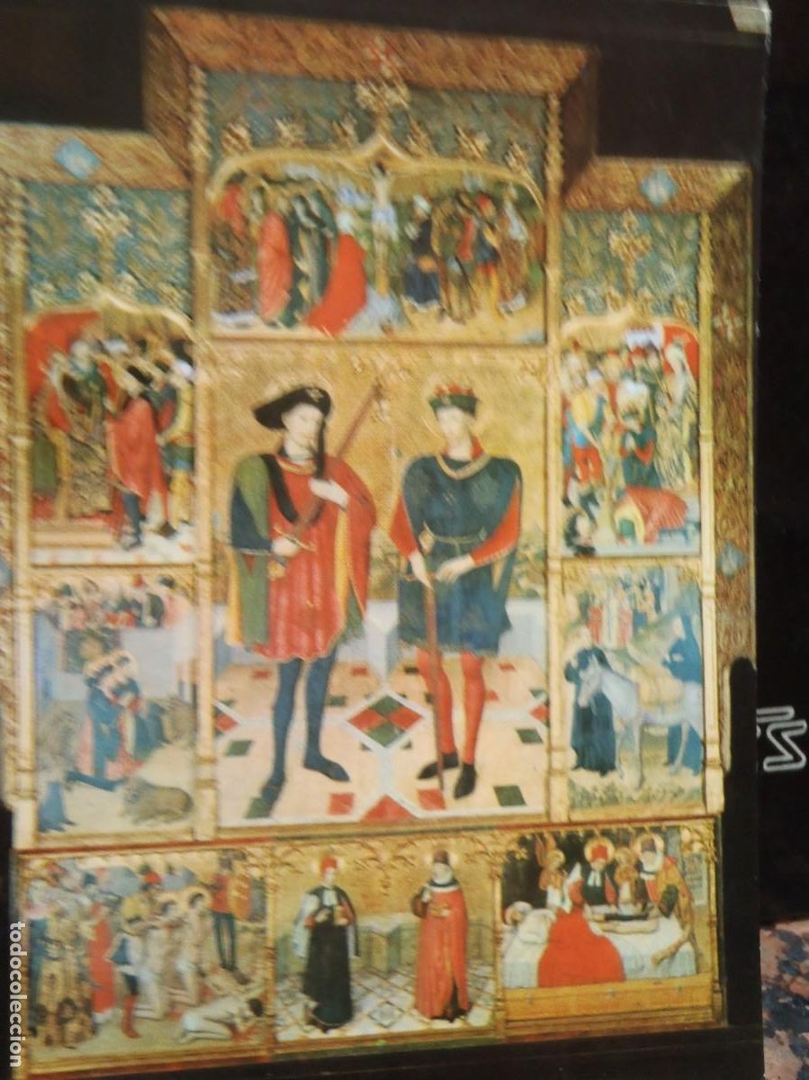 Postales: TARRASA - RETABLO DE LOS SANTOS ABDON Y SENEN - Foto 1