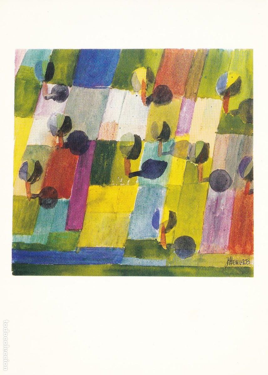 Postkarten: TARJETA D&Iacute;PTICO UNICEF. N&ordm; 9047. JOHANNES ITTEN (1888-1967). ARBOLITOS Y SUS SOMBRAS