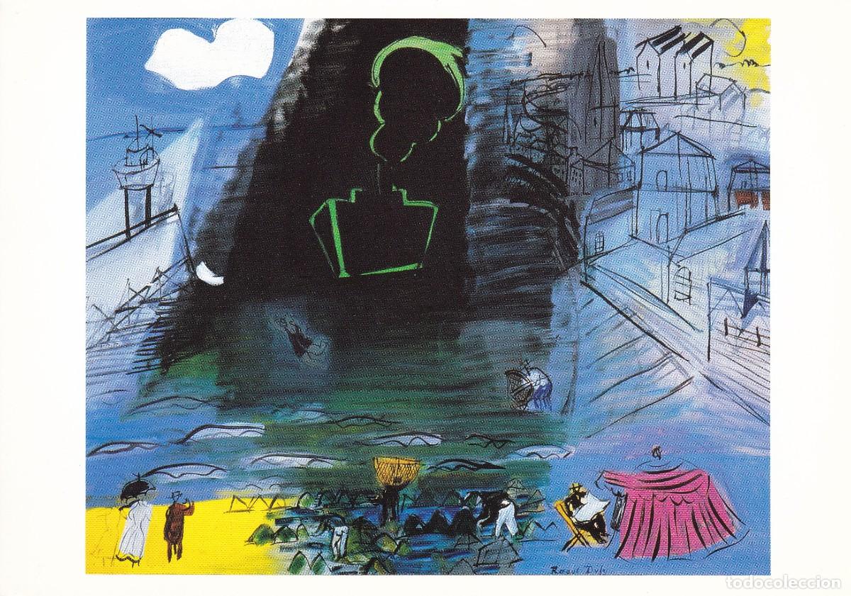 Cartes Postales: TARJETA D&Iacute;PTICO UNICEF. N&ordm; 1308. RAOUL DUFY. EL CARGUERO NEGRO