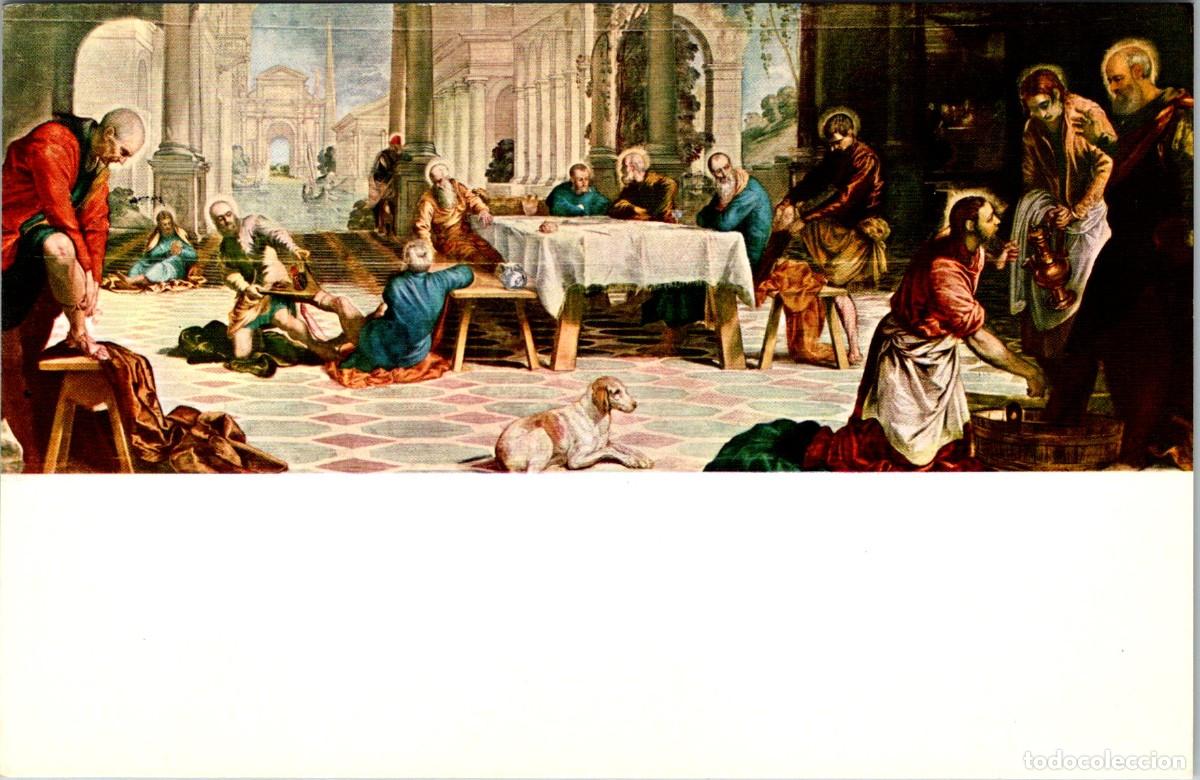 Postales: Tintoretto - El Lavatorio - Museo del Prado n&ordm; 2824 - Ed. Offo - 155x100mm