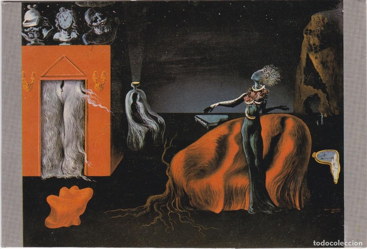 Cartes Postales: Figueres-Teatre Museu Dal&iacute;-Singularitat-Oli (45x51cms)-Dep. Leg. B 37798 1982-D&iacute;ptico-150x102mm pleg