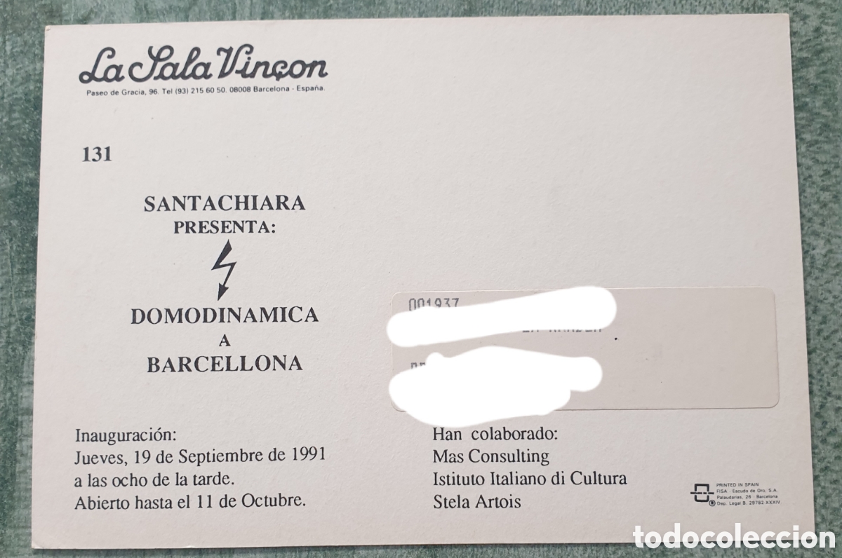 Postales: Postal Vin&ccedil;on n&uacute;m. 131 Santachiara 1991 - Foto 2