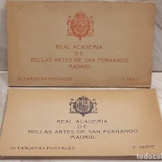 Postales: REAL ACADEMIA DE BELLAS ARTES DE SAN FERNANDO-MADRID / SERIES I Y II / PERFECTO ESTADO