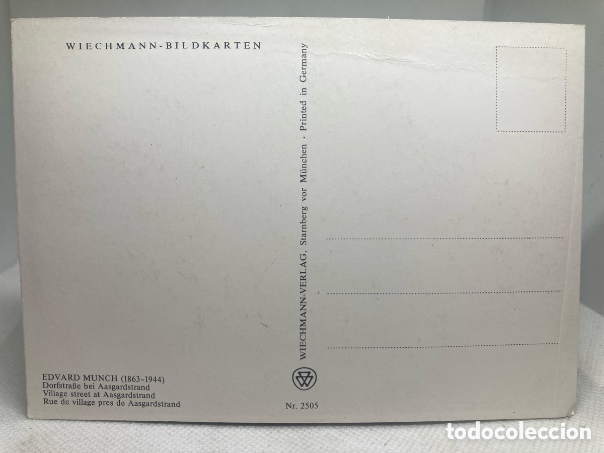 Postales: POSTAL EDWARD MUNCH 1974 - Foto 2