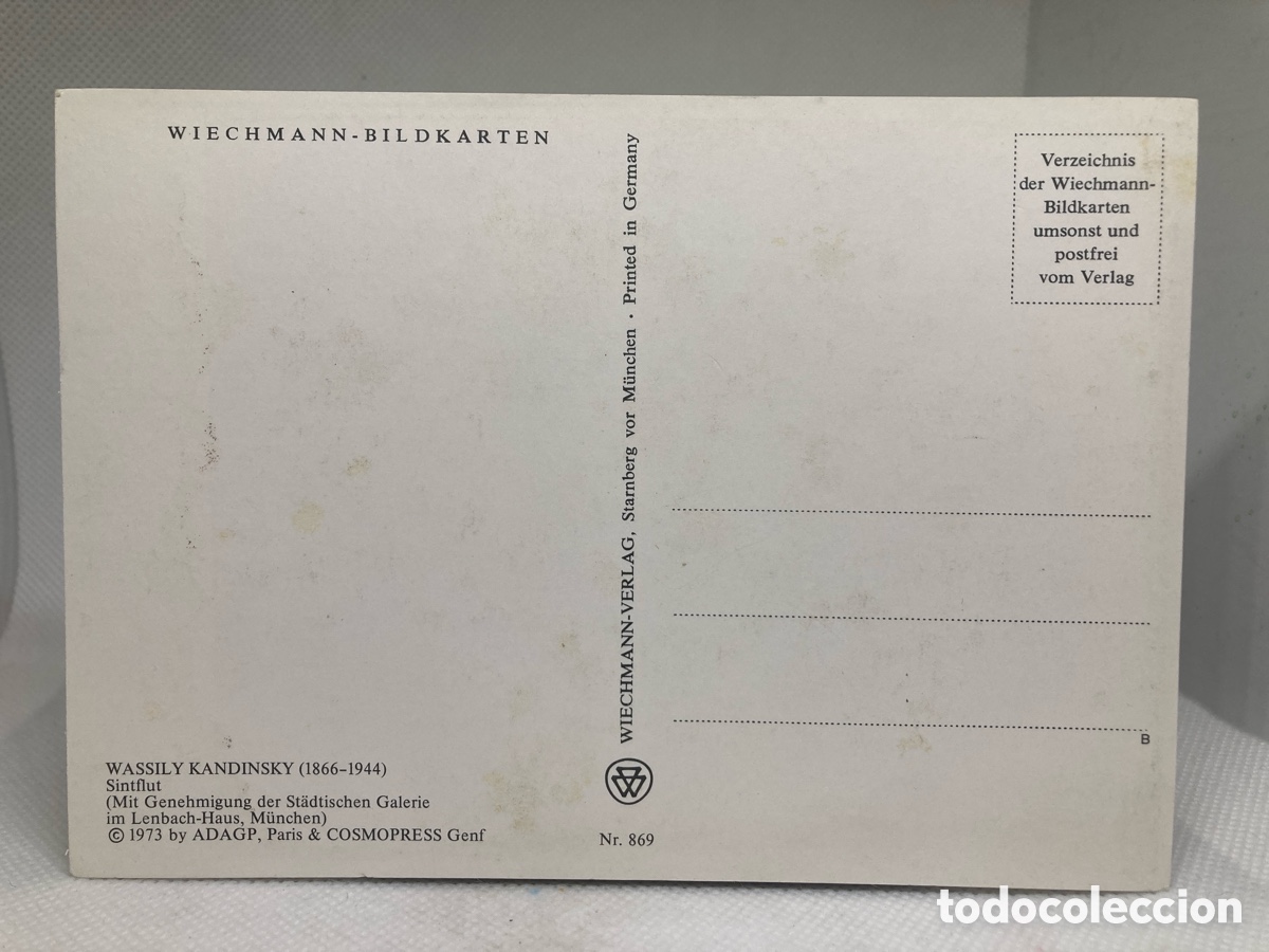 Postales: POSTAL KANDINSKY 1973 - Foto 2