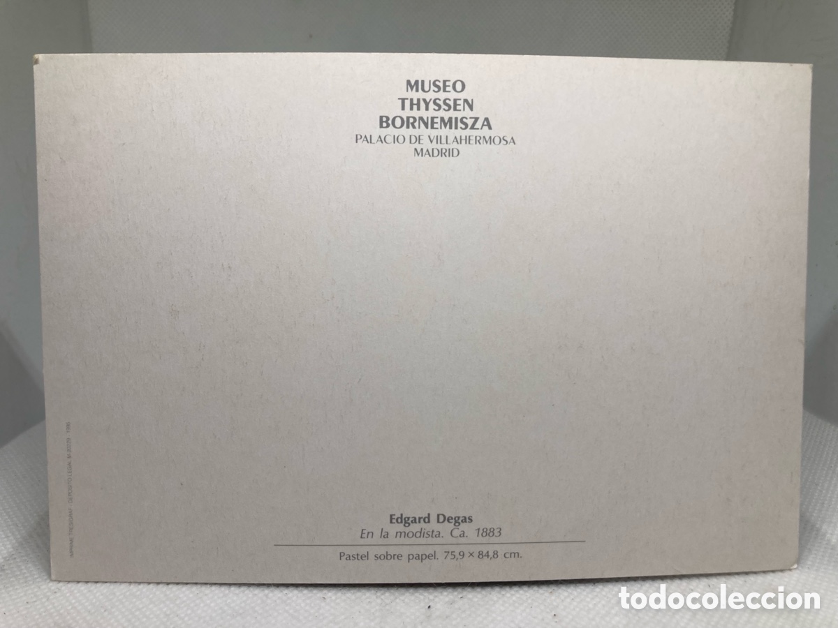 Postales: Postal Museo THYSSEN a&ntilde;o 1999 - Foto 2