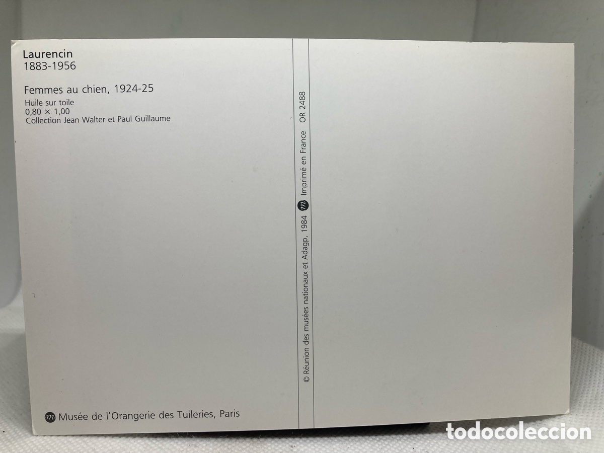 Postales: POSTAL LAURENCIN de 1984 - Foto 2