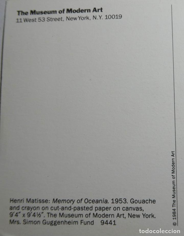 Postales: POSTAL DE E.MATISSE - Foto 2