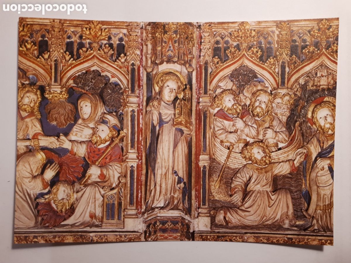 Postais: RETABLO DE LA CATEDRAL DE VIC. POSTAL ARTE G&Oacute;TICO II N&ordm; 139