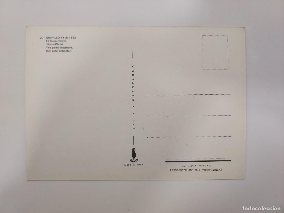Postales: POSTAL MURILLO EL BUEN PASTOR. SIN CIRCULAR - Foto 2