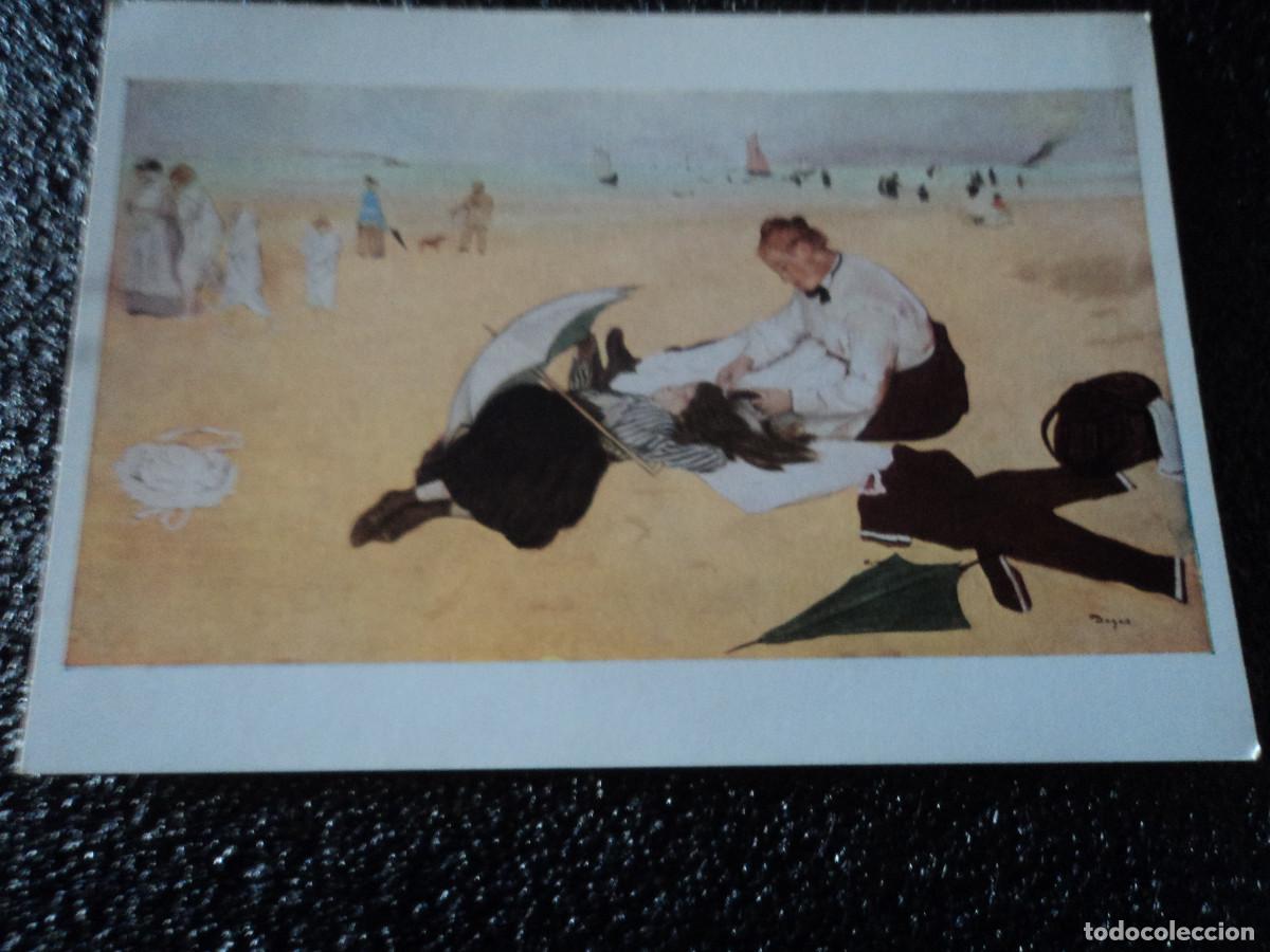 Postcards: national gallery, 1192, degas, bains de mer, petite fille....