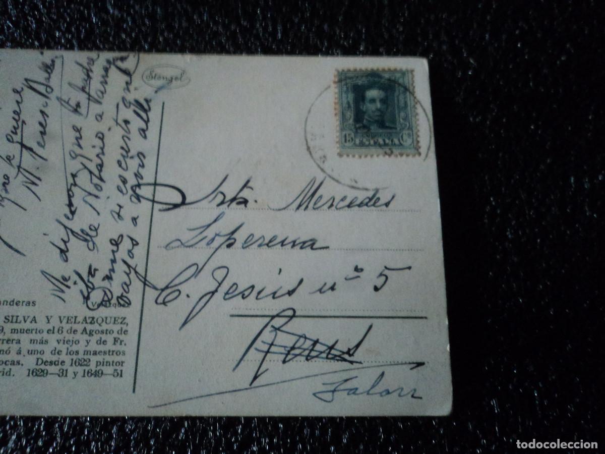Postales: velazquez, las hilanderas, ed. stengel, circulada - Foto 2