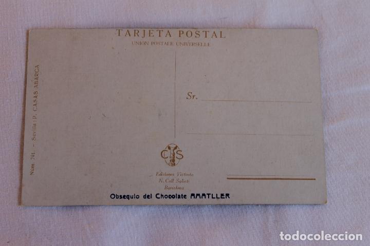 Postales: P CASAS ABARCA SEVILLA CHOCOLATE AMATLLER - Foto 2