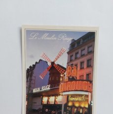 Postales: POSTAL - FRANCIA PARIS DE NOCHE EL MOULIN ROUGE SE ILUMINA ​ - S/C