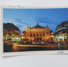 Postales: POSTAL - FRANCIA PARIS DE NOCHE LA OPERA GARNIER​ - S/C