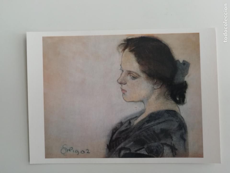 Postais: Postal Retrato de Liza Pareńska 1902 Stanisław Wyspiański Arte Museo provincial de Lublin Polonia