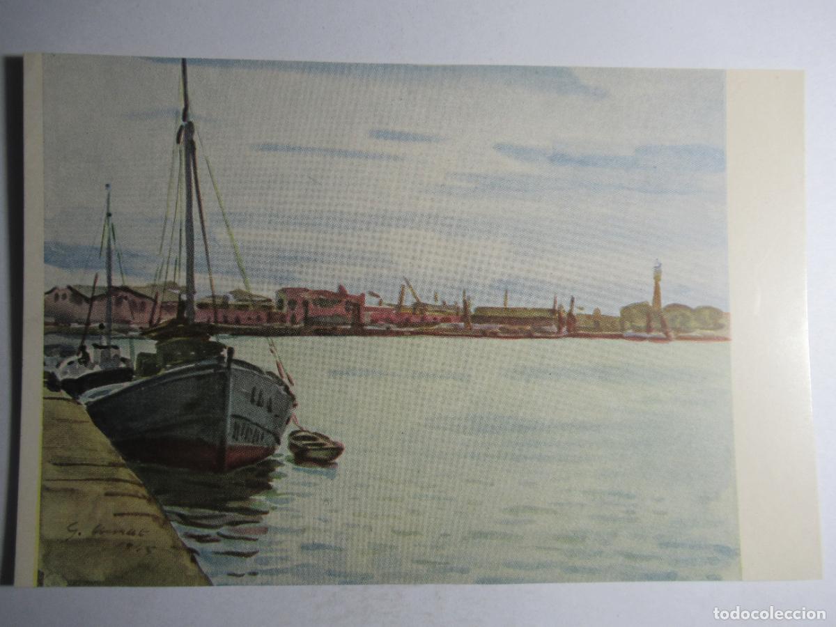 Postales: Gabriel Amat - Puerto de Barcelona - Foto 1