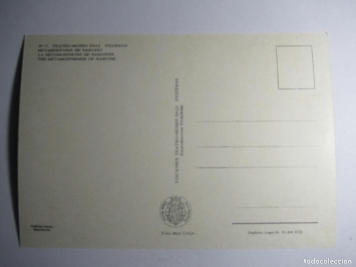 Postales: Dal&iacute; - Metamorfosis de Narciso - Foto 2