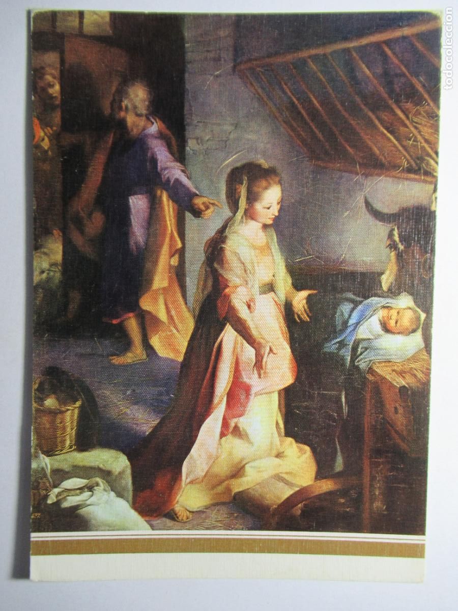 Postales: Barocci - El Nacimiento - Museo del Prado - Foto 1
