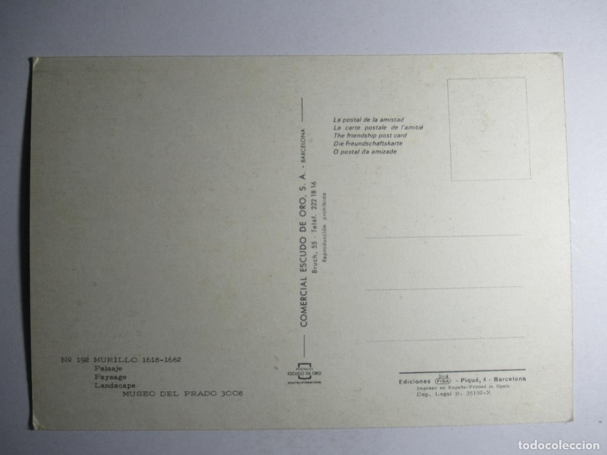 Postales: Murillo - Paisaje - Museo del Prado - Foto 2