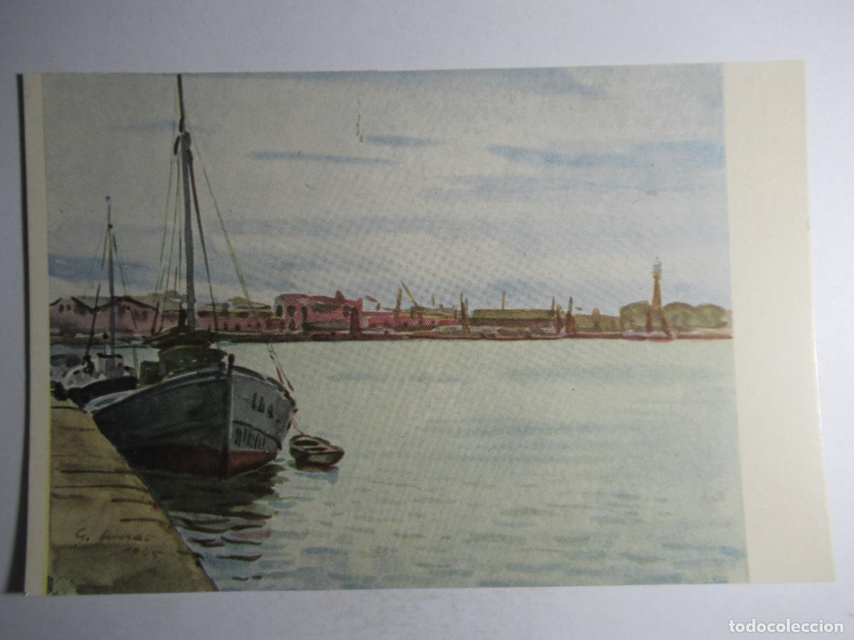 Postales: Gabriel Amat - Puerto de Barcelona - Foto 1